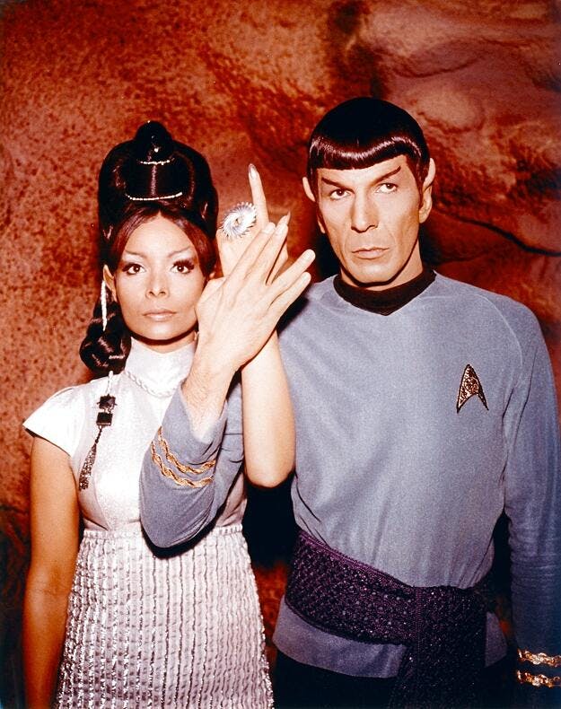 T'Pring and Spock in 'Amok Time'