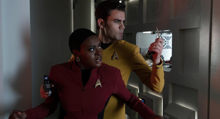 'Lost in Translation' gallery header image featuring James T. Kirk and Uhura