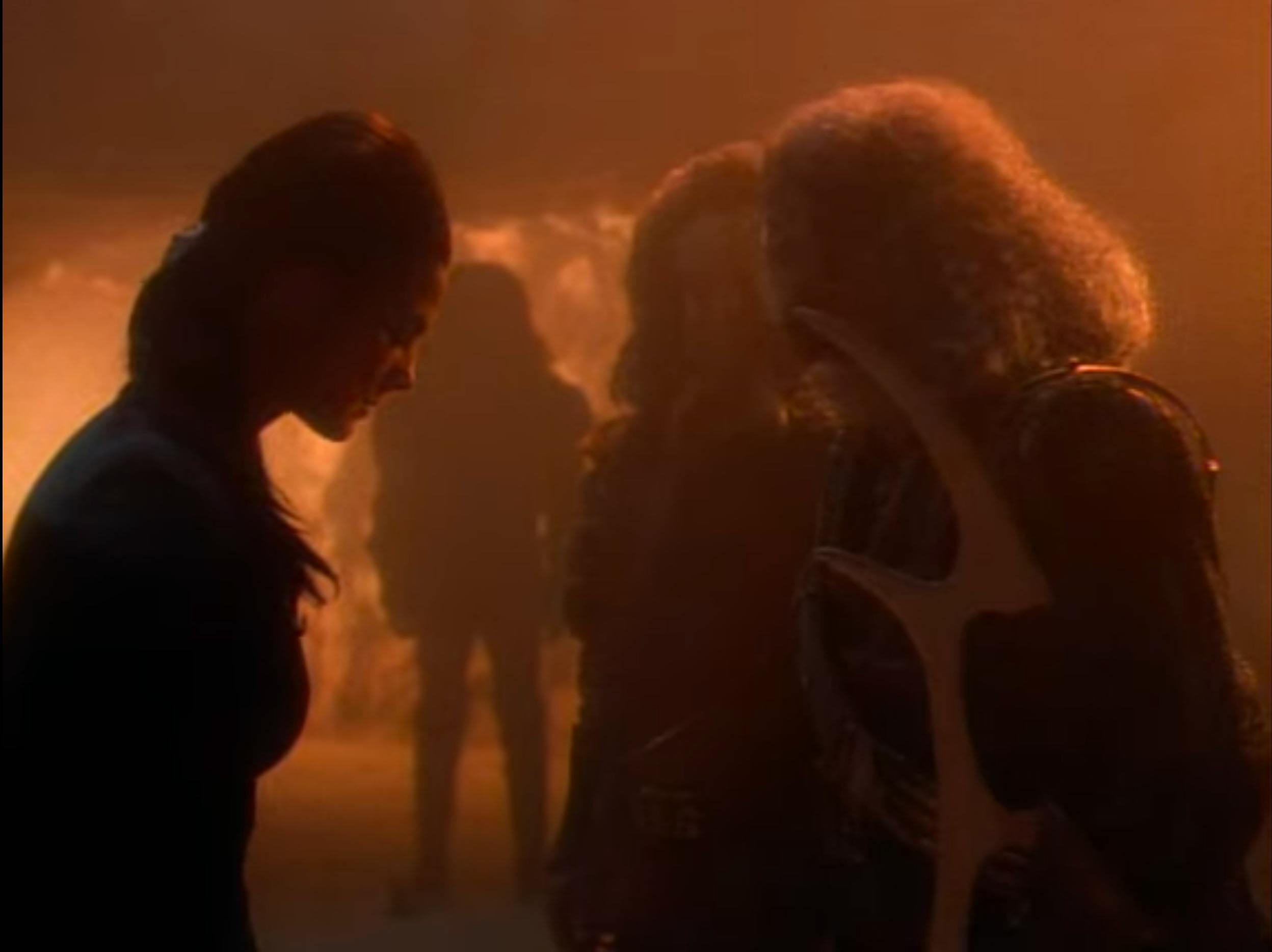 The Klingons honor Jadzia Dax's blood oath on Star Trek: Deep Space Nine