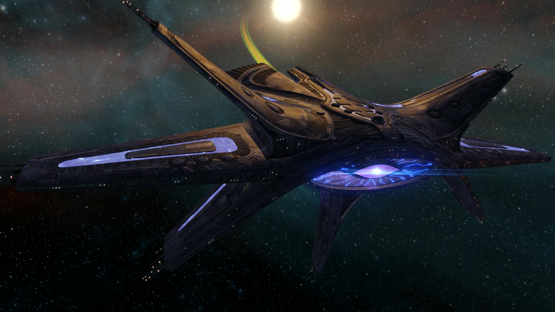 The Other, the mirror version of the V'ger, helmed by Terran Emperor Crusher - Star Trek Online