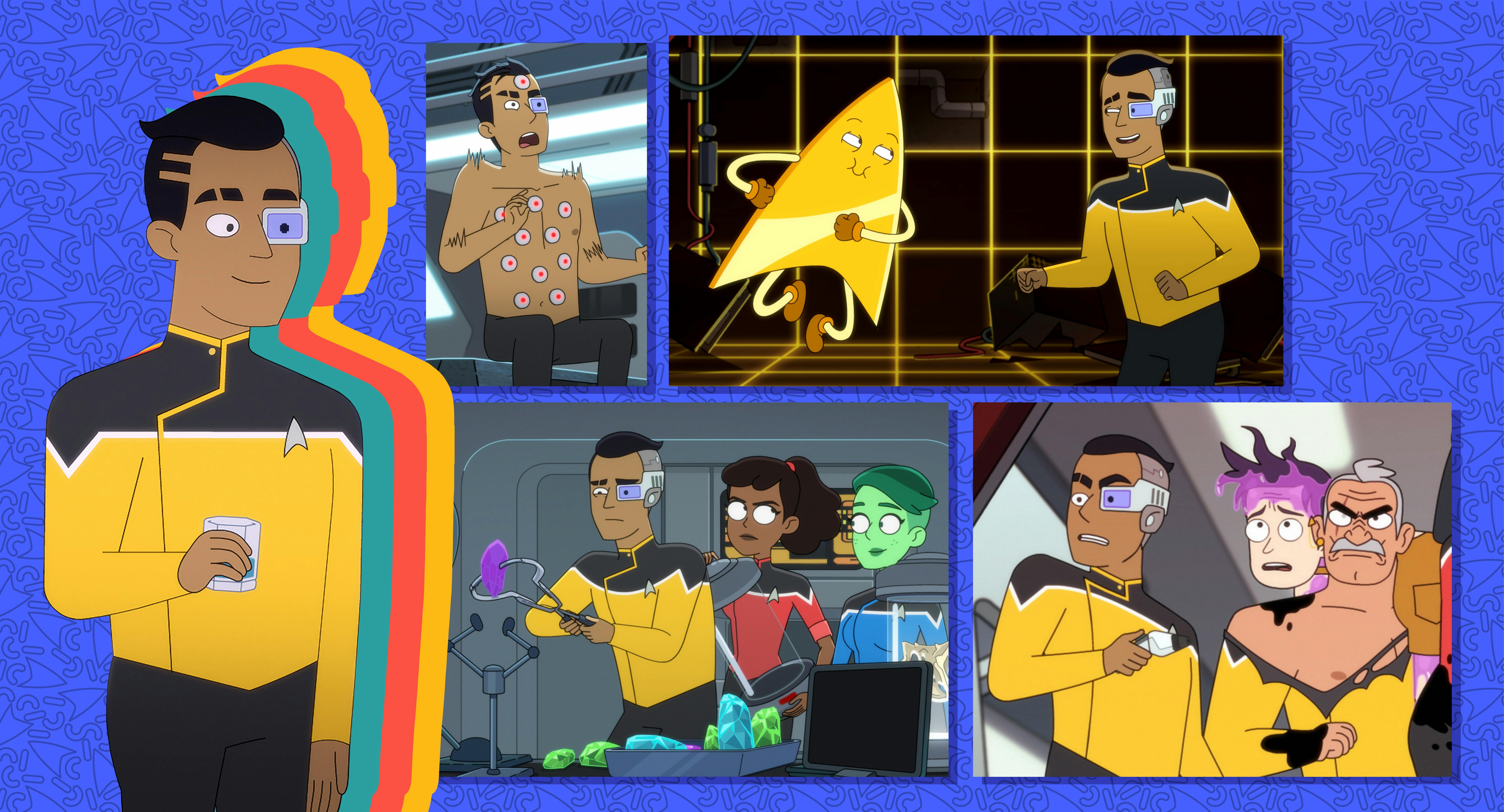 Illustrated banner for Star Trek: Lower Decks | Who is Samanthan Rutherford?