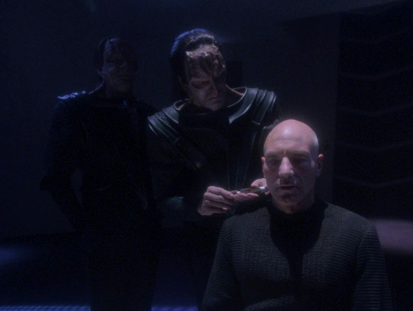 The Cardassian take Picard captive on The Next Generation two-parter 'Chain of Command'