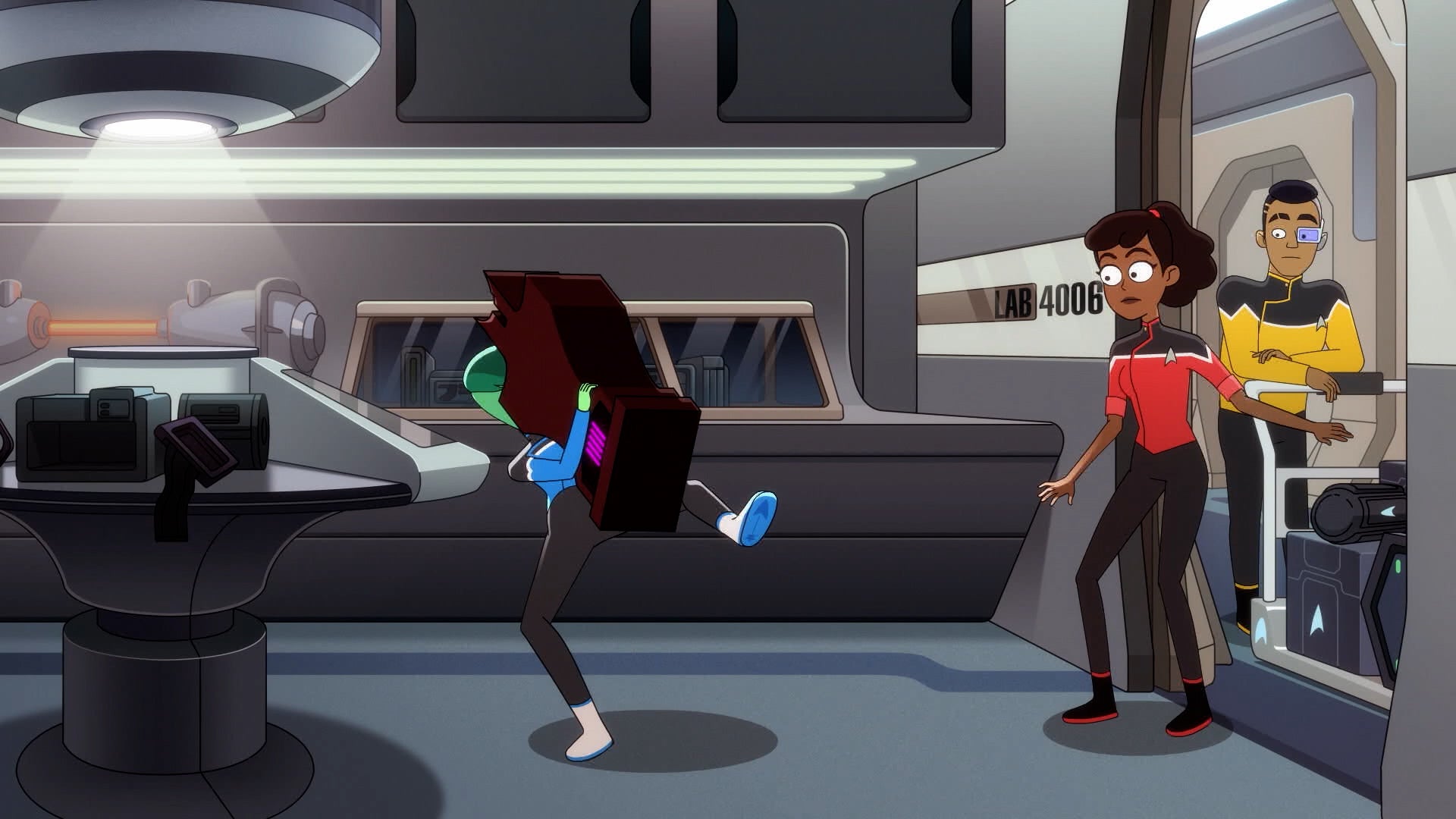 The Lower Deckers take out the trash in this preview of Star Trek: Lower Decks season two, episode six.