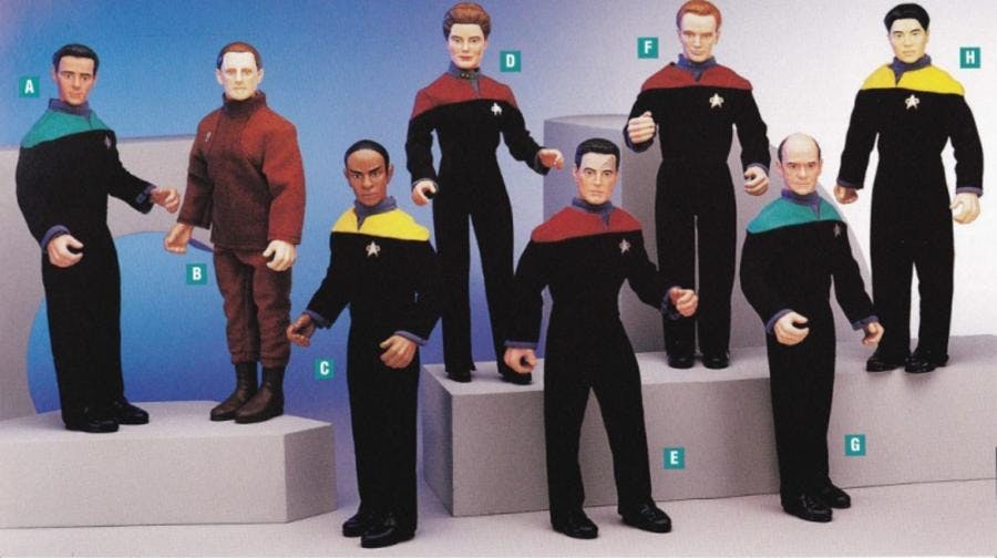 Star Trek: Voyager and Star Trek: Deep Space Nine Playmates figures
