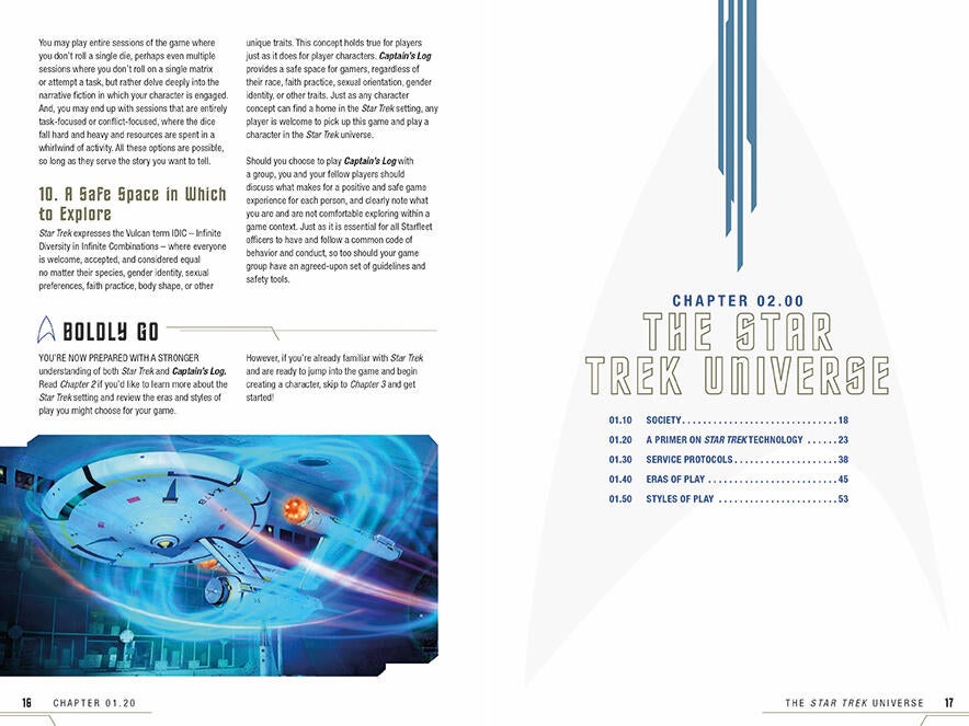Star Trek Adventures - Captain’s Log Solo Roleplaying Game - preview page