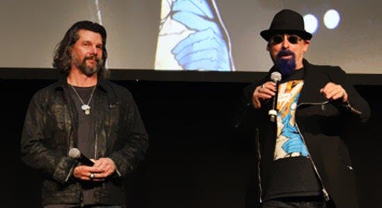 Ronald D. Moore and Ira Steven Behr on stage at Destination Star Trek Germany 2014