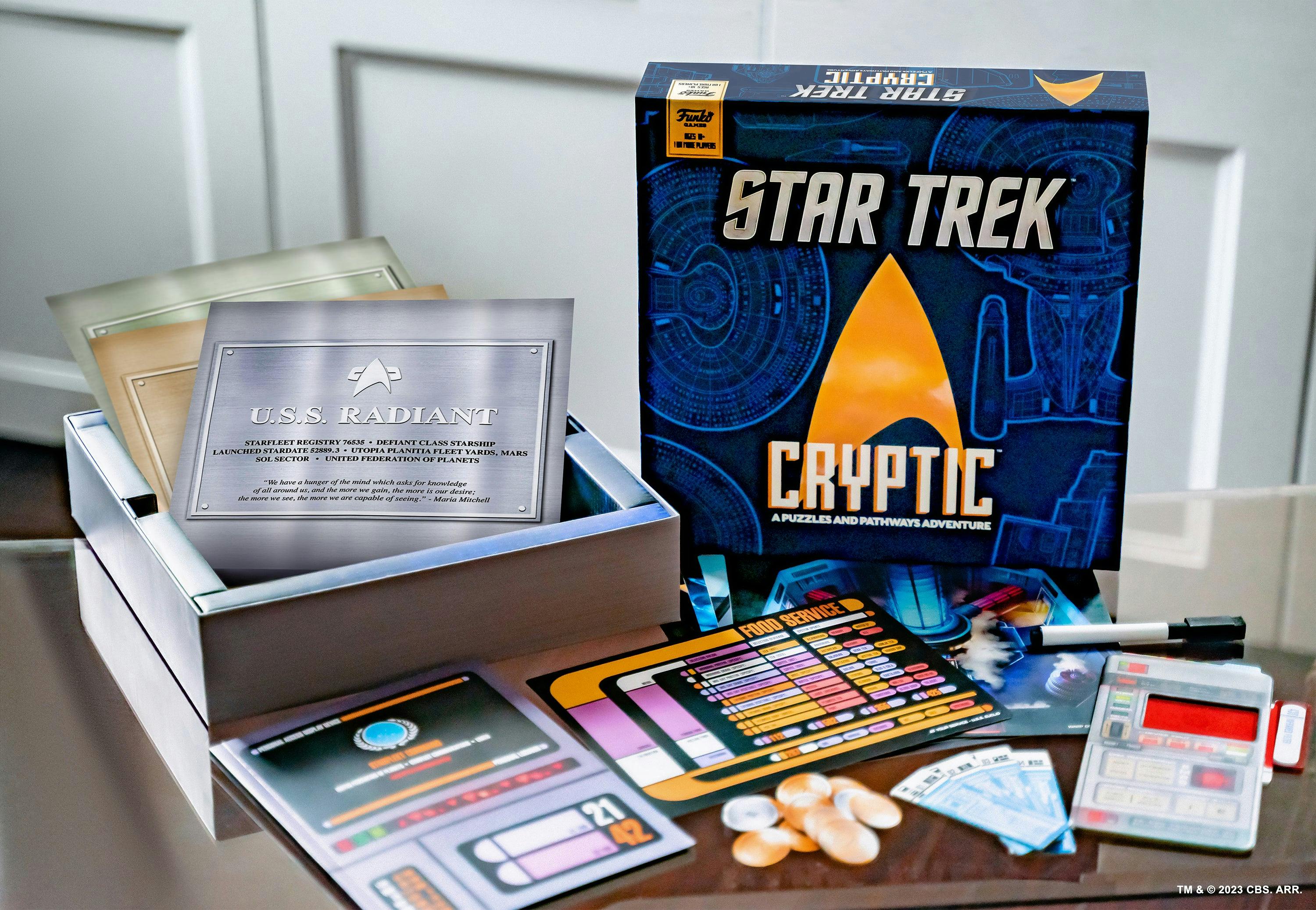 Funko Games' lifestyle photo of Star Trek Cryptic: A Puzzles and Pathways Adventure game