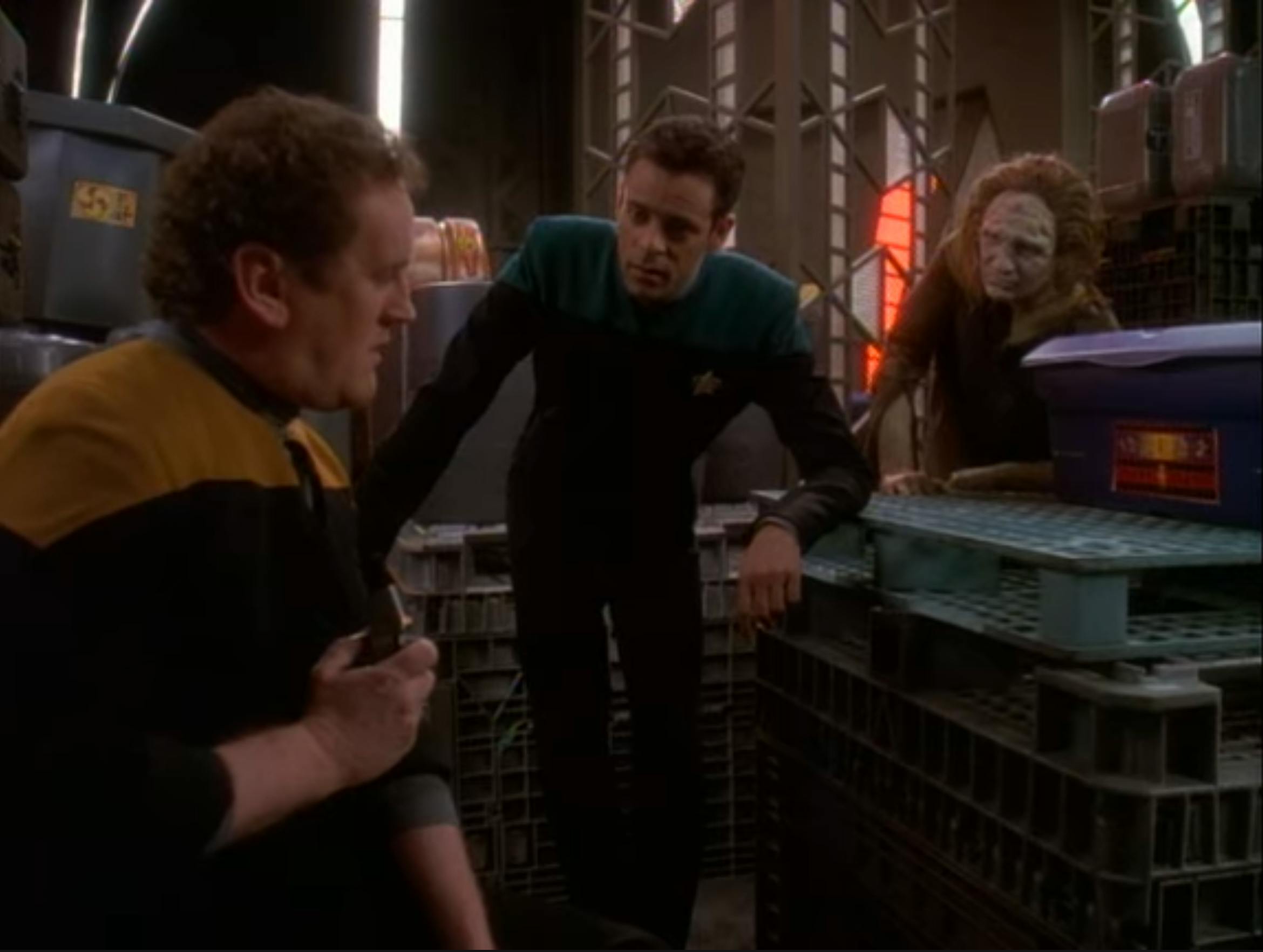 Miles opens up to Julian on Star Trek: Deep Space Nine
