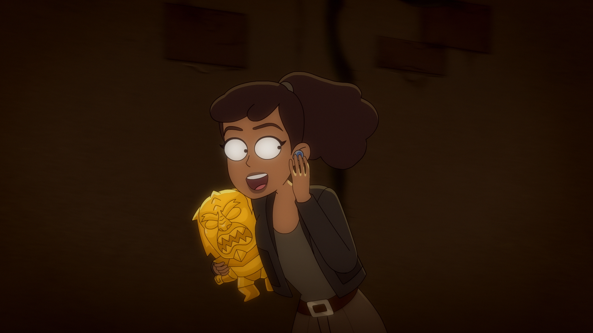 Mariner runs across a tomb with a Ferenghi artifact in Star Trek: Lower Decks