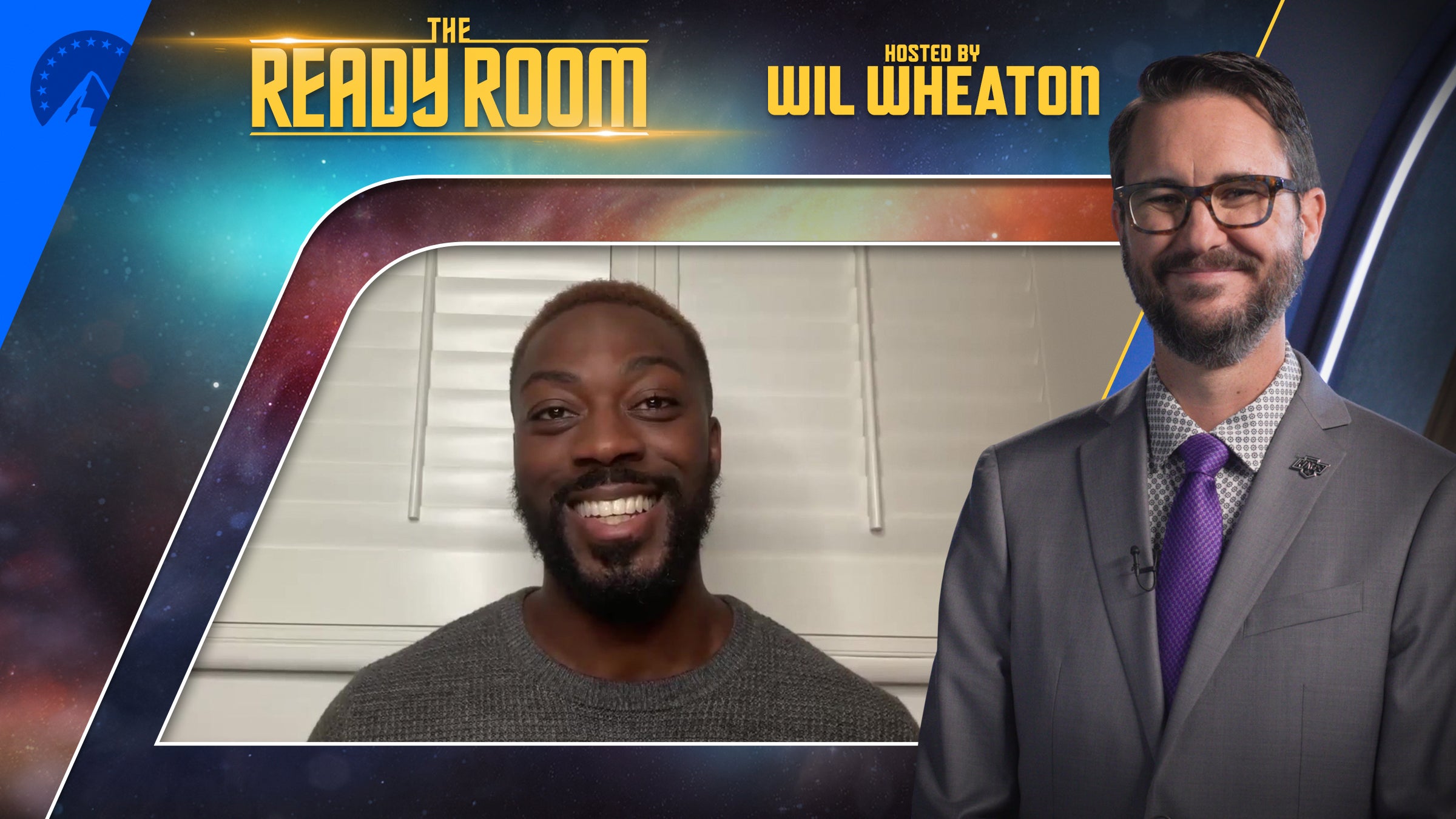 David Ajala and Wil Wheaton in The Ready Room