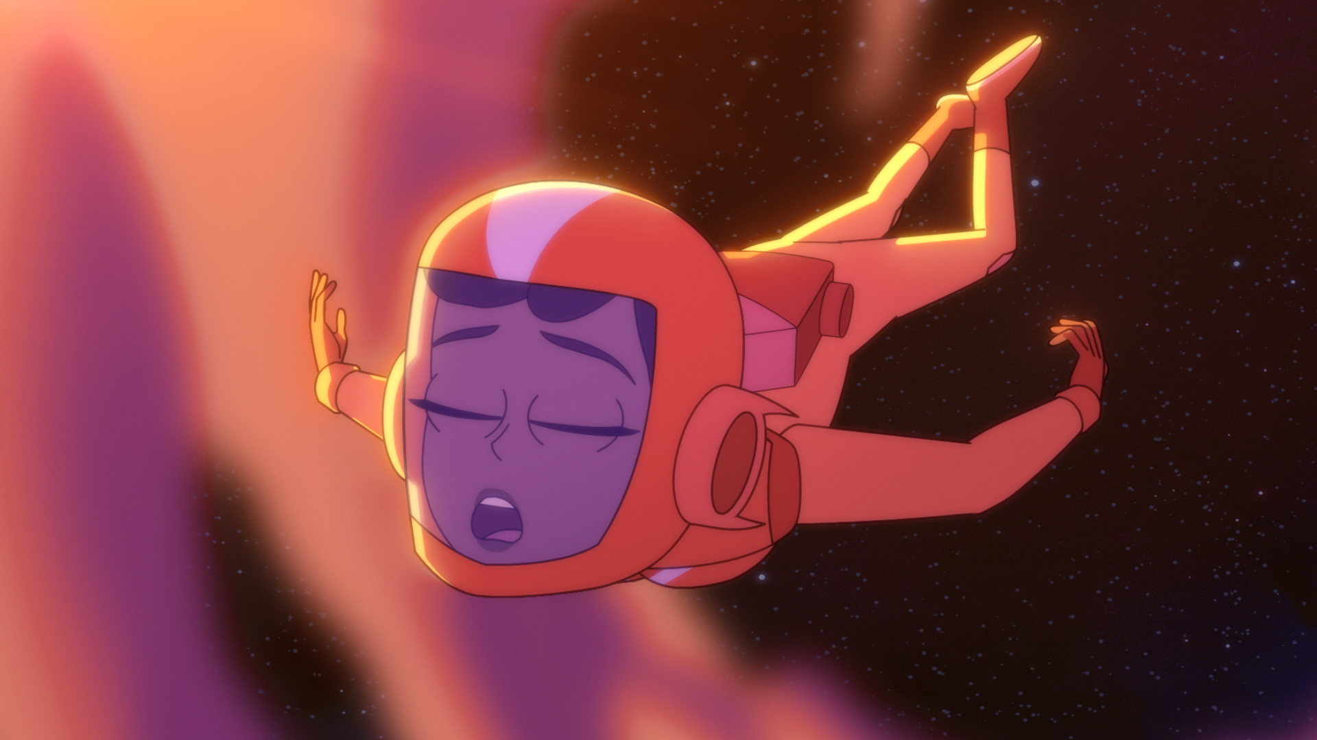 Are we skydiving or are we skydozing? When it comes to Ensign Mariner, who can tell. Star Trek: Lower Decks