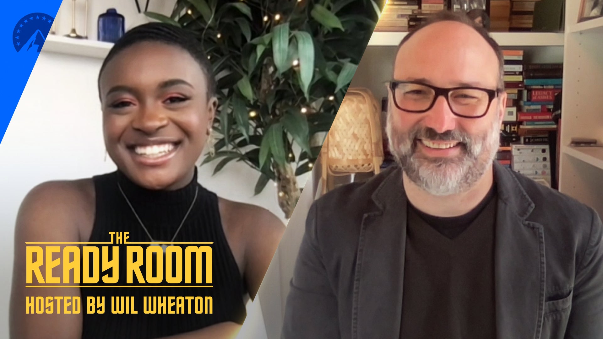 Celia Rose Gooding and Henry Alonso Myers pose. The Ready Room logo in the bottom left corner. 