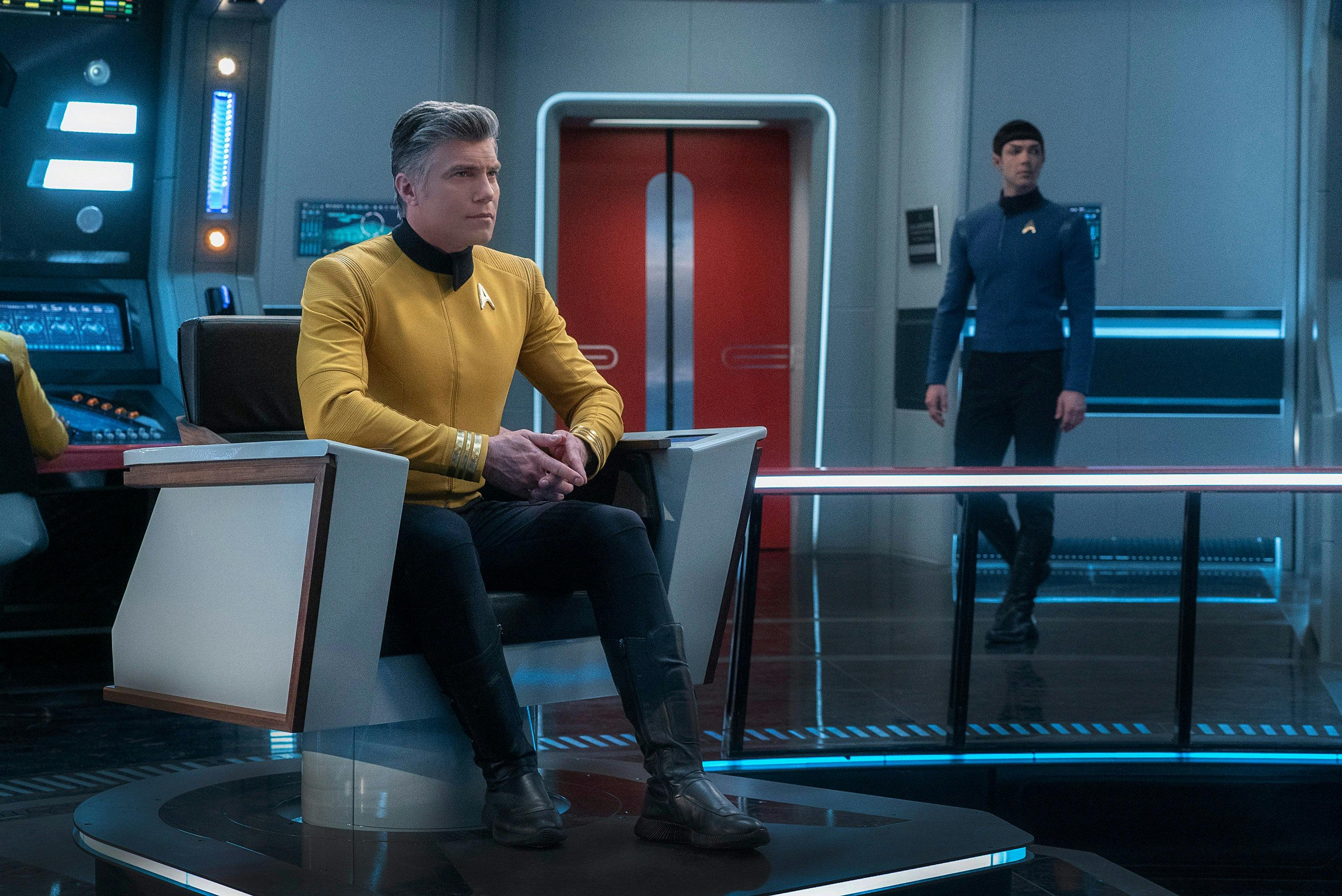 Captain Pike and Mr. Spock in 