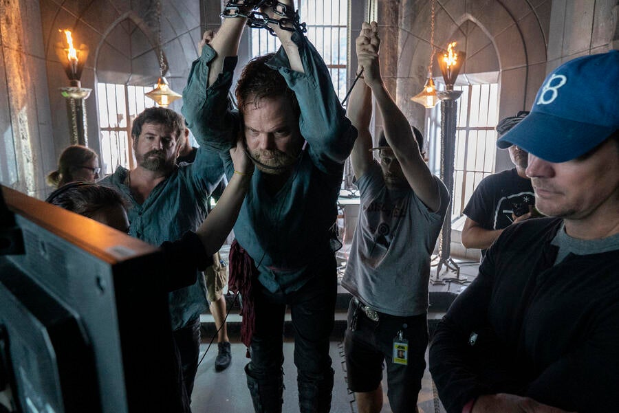 On set of the production of Star Trek: Short Treks, Rainn Wilson is hanging in 'The Escape Artist'