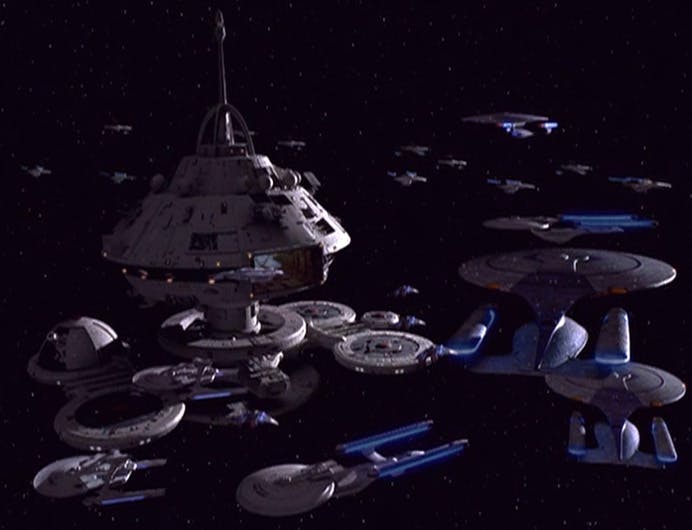 The Federation fleet assembles at Starbase 375 in 'Favor the Bold'