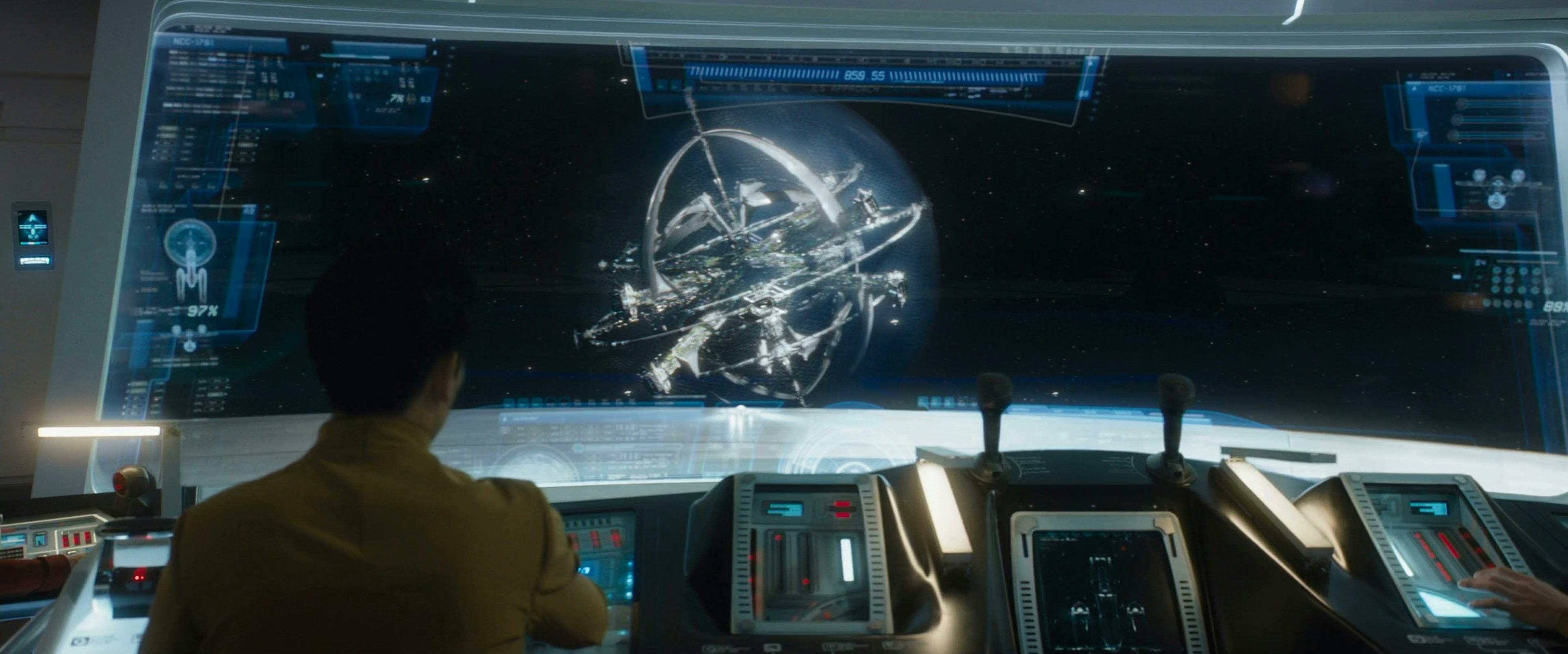 The Enterprise arrives at Starbase Yorktown in Star Trek Beyond