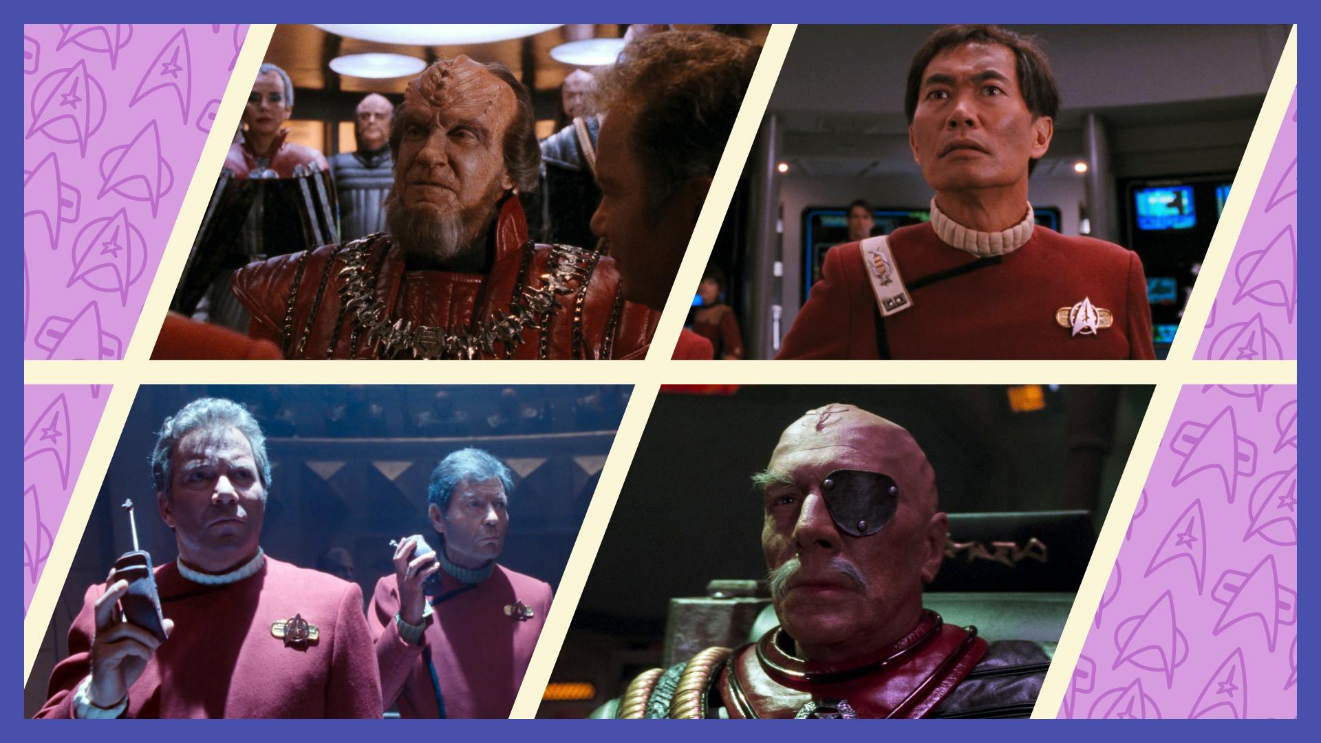 Collage of stills of Star Trek VI: The Undiscovered Country