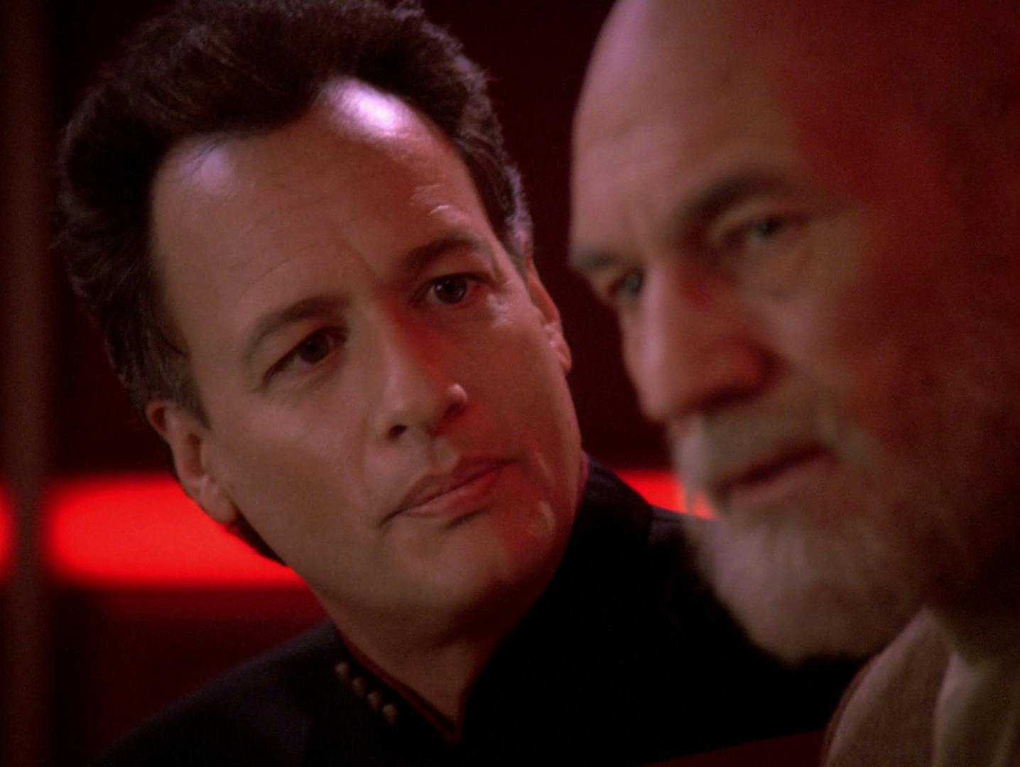 Q stands right beside a future version of Picard in 'All Good Things...'