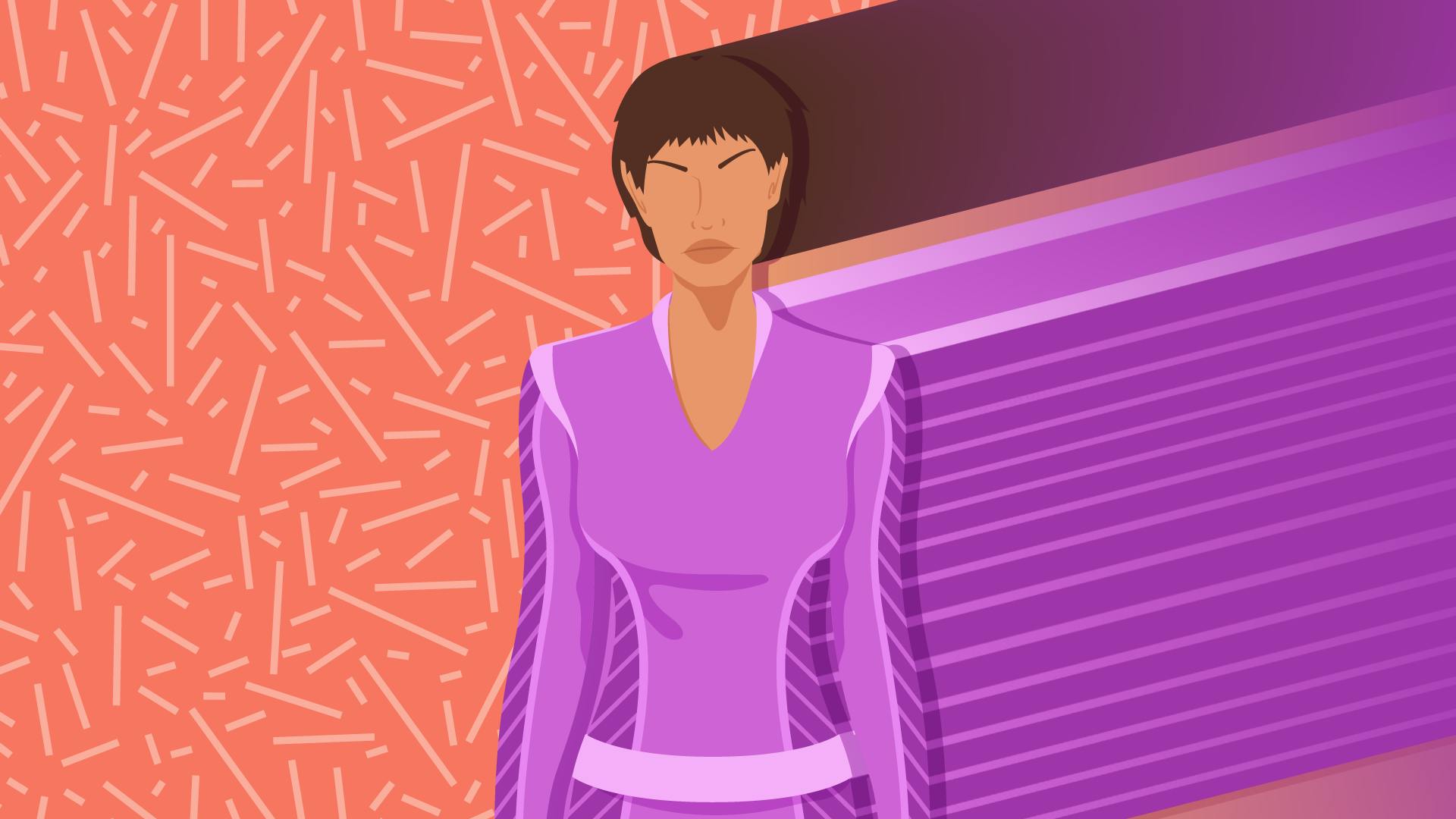 Graphic illustration of T'Pol