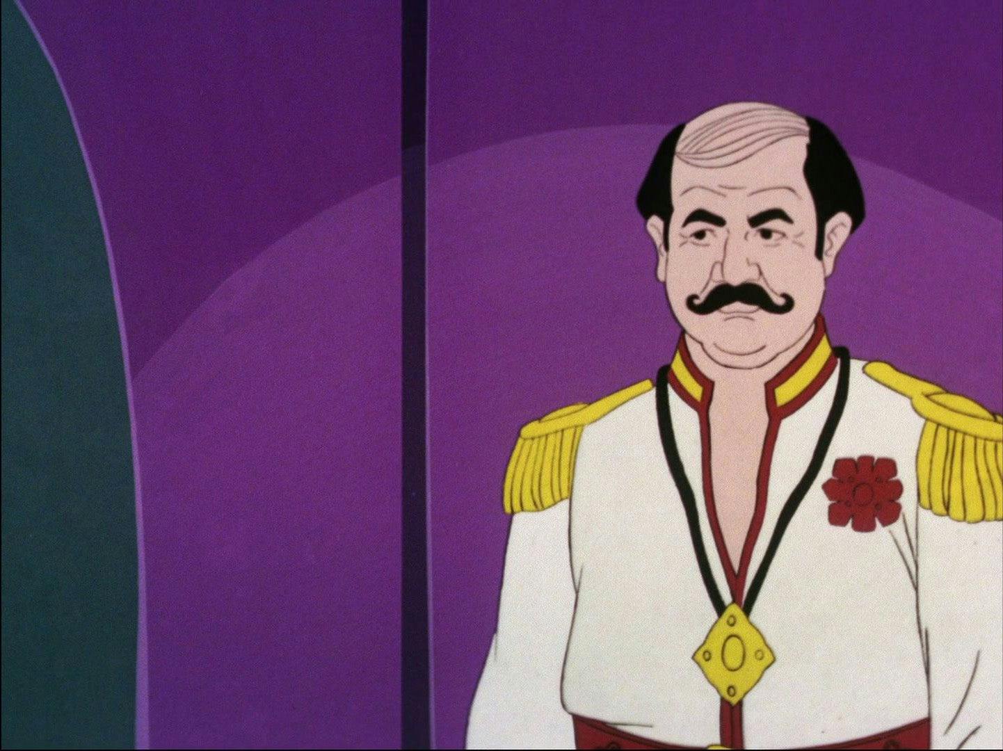Close-up of an animated Harry Mudd in the Animated Series' 'Mudd's Passion'