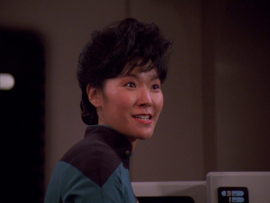 Profile of Patti Yasutake as Nurse Alyssa Ogawa in 'Man of the People'
