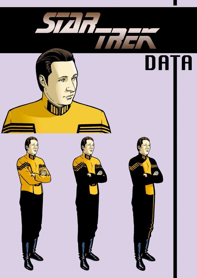 STAR TREK #1 - Data character design by Ramon Rosanas 
