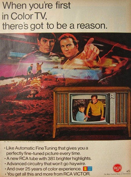 RCA Star Trek: The Original Series advertisement