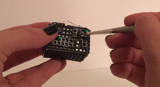 Candy-Box Borg Cube Earrings Craft