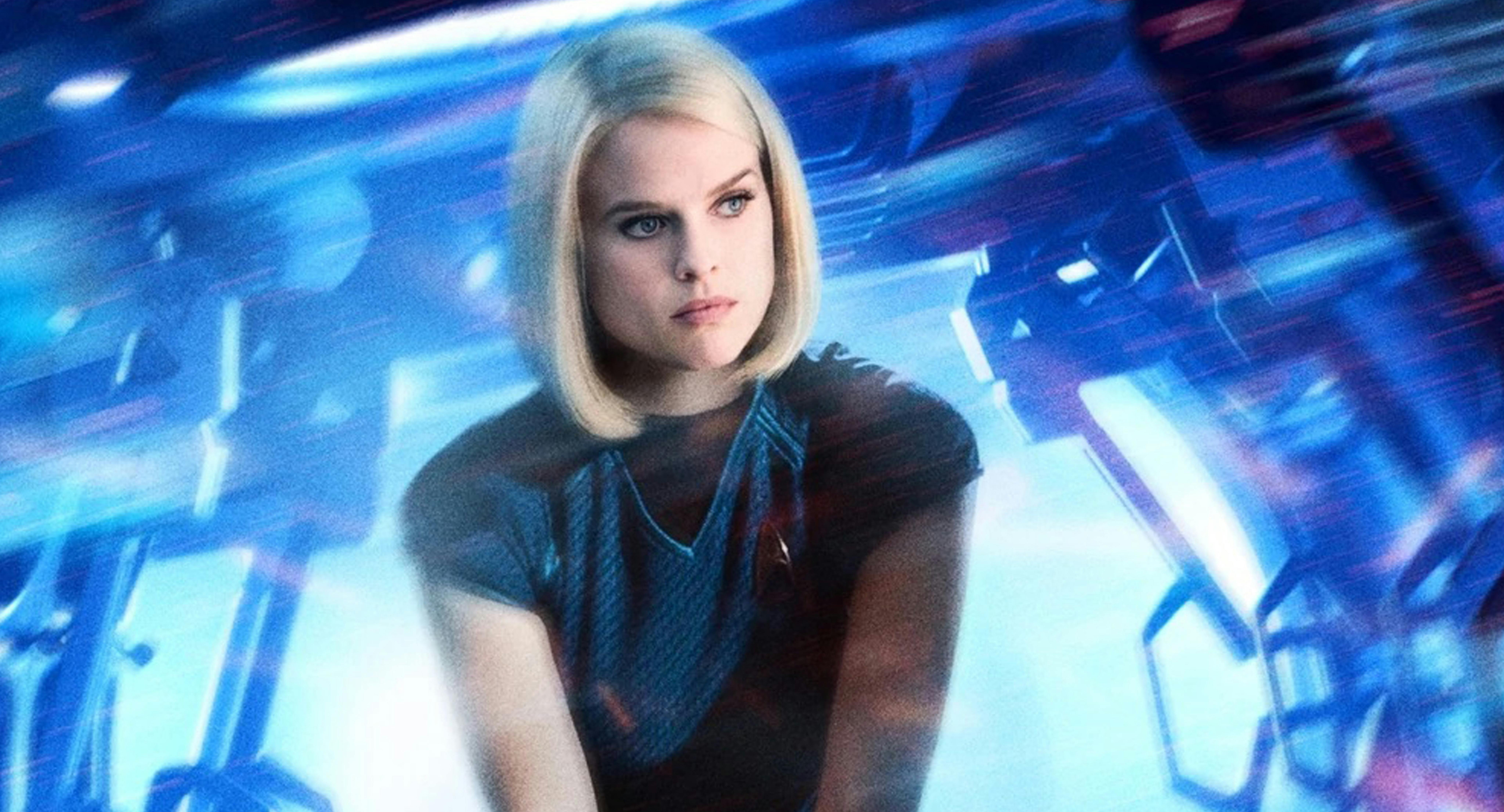 Theatrical poster of Alice Eve as Carol Marcus in Star Trek Into Darkness