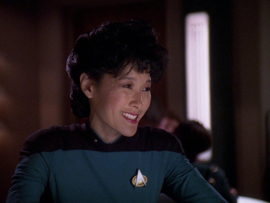 Patti Yasutake as Nurse Alyssa Ogawa in 'Lower Decks'