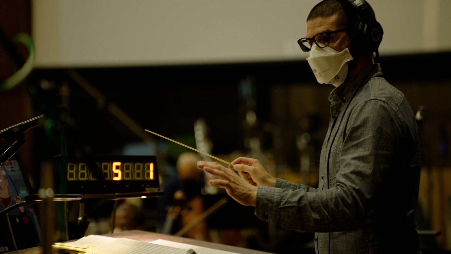 Composer Chris Westlake leads the symphony for Star Trek: Lower Decks 