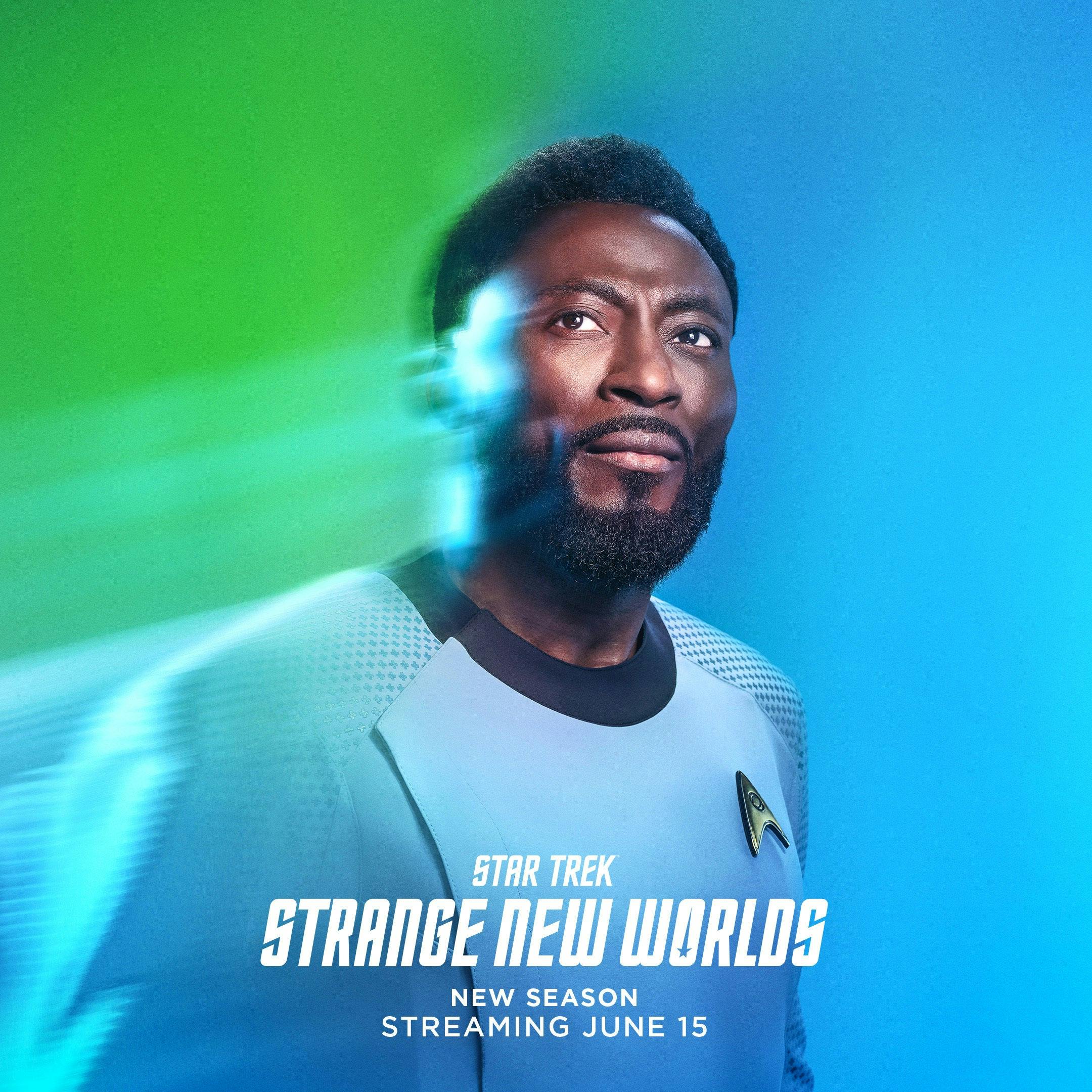 Star Trek: Strange New Worlds Season 2 Character Art | Babs Olusanmokun as Dr. M’Benga