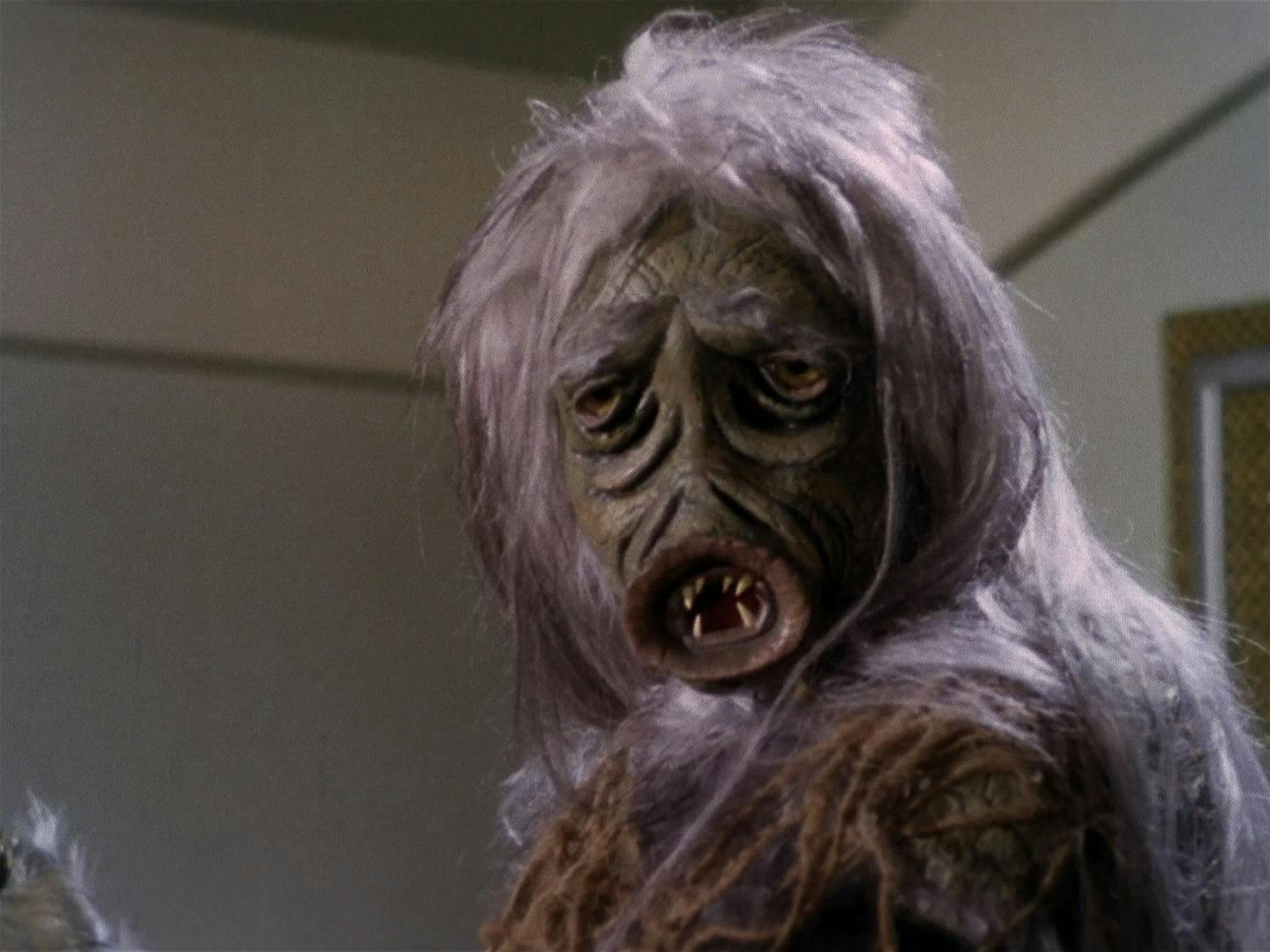 Close-up of the salt vampire in Star Trek: The Original Series's 'The Man Trap'