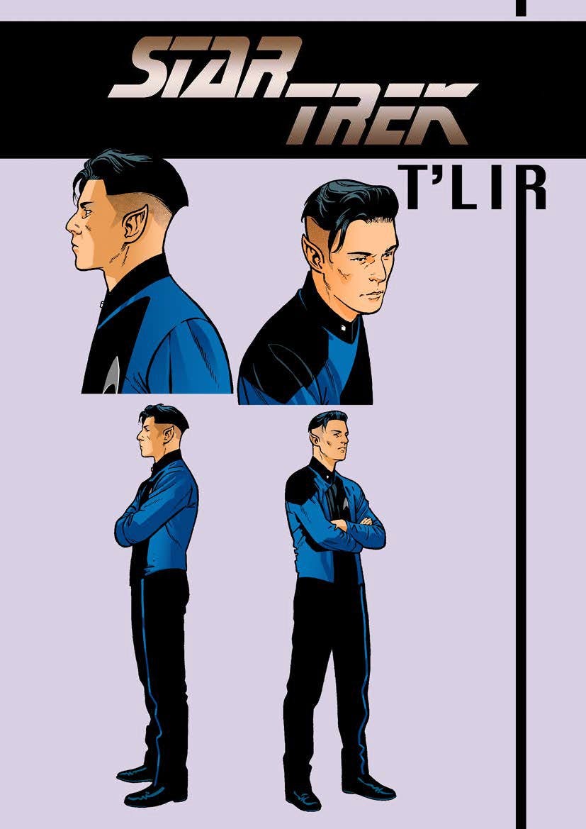STAR TREK #1 - T'Lir character design by Ramon Rosanas 