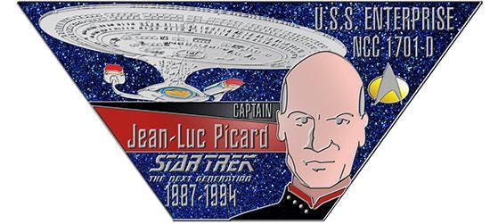 star trek captain pin