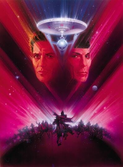 The poster for Star Trek V