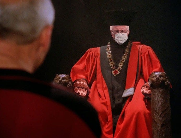Star Trek: The Next Generation, Bernie Sanders