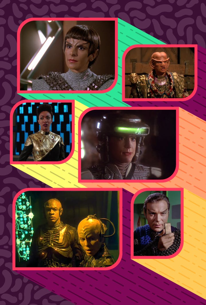 Collage of Star Trek's most daring disguises