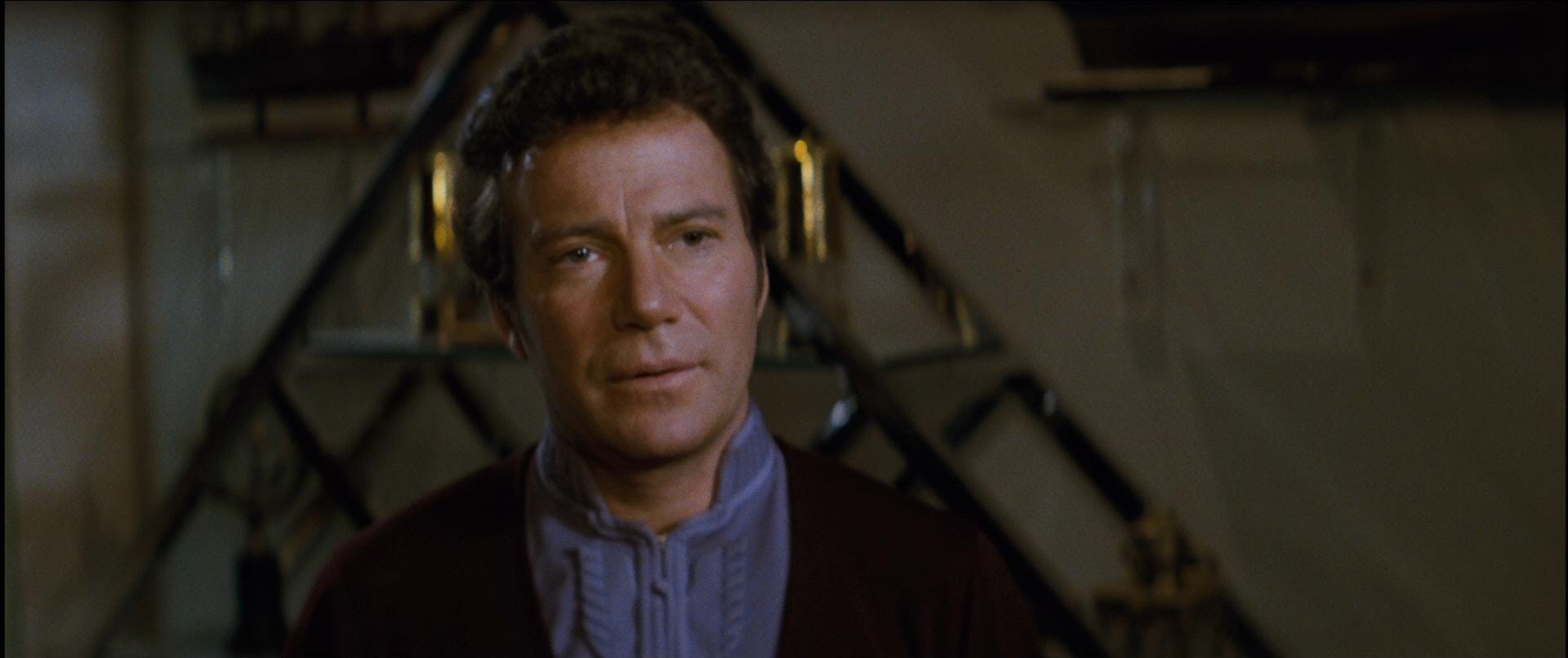 Admiral Kirk gets ready to celebrate his birthday.
