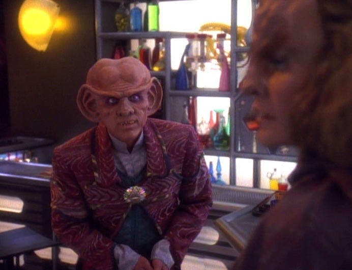 Quark and his Klingon wife in 'House of Quark'