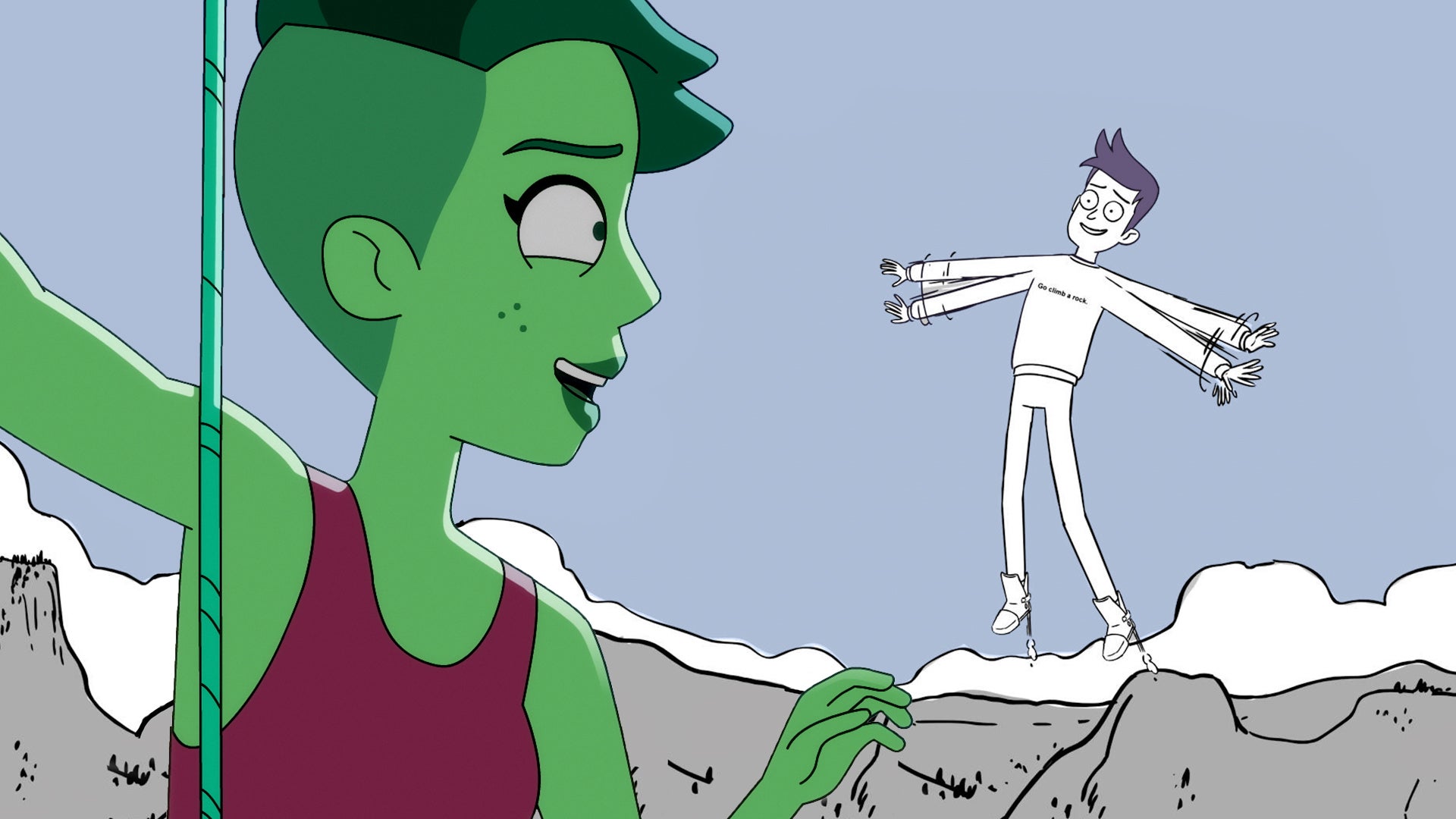 A still image from the animatic for Star Trek: Lower Decks season two, episode nine