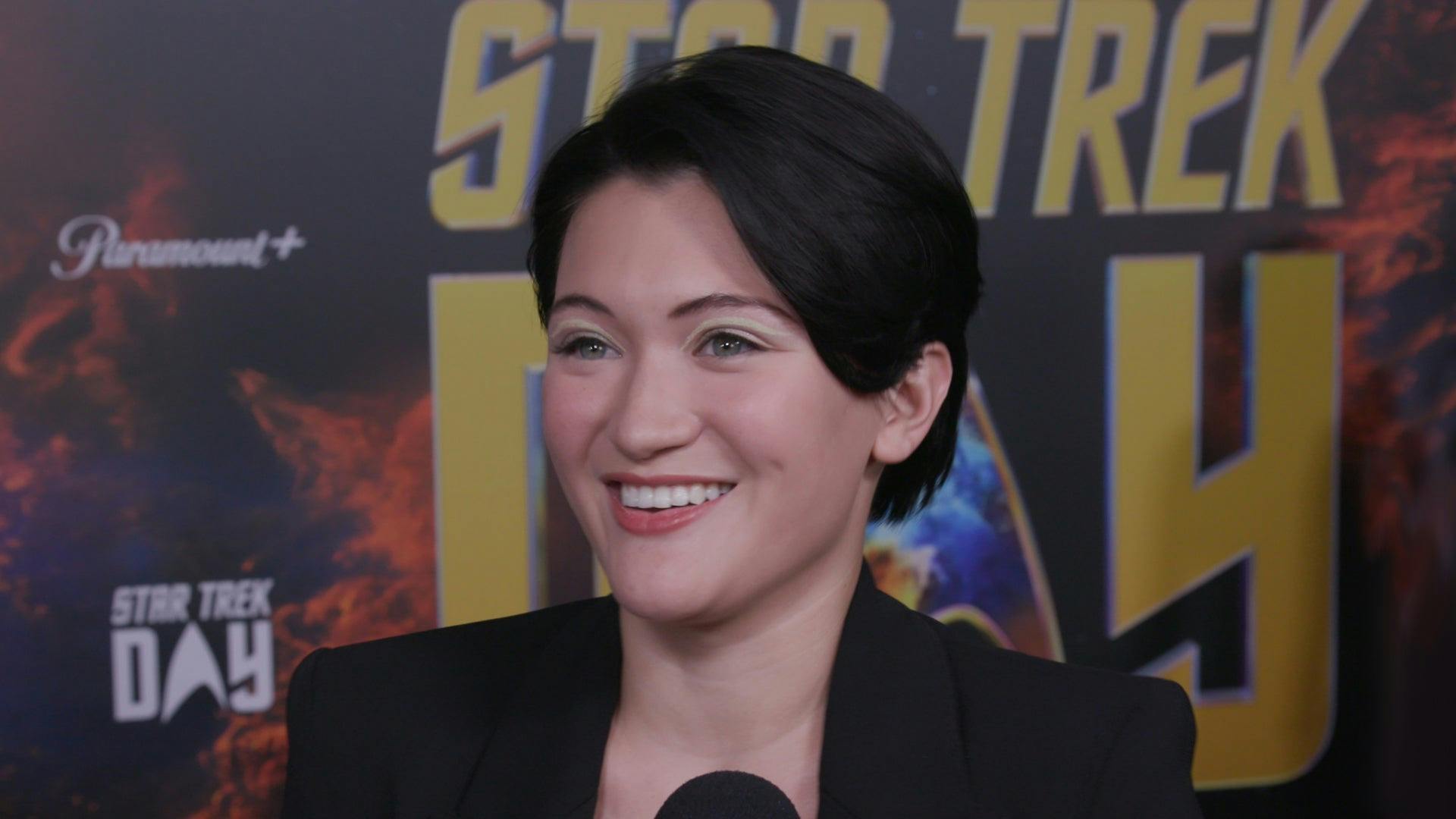 Isa Briones on the red carpet at Star Trek Day 2021