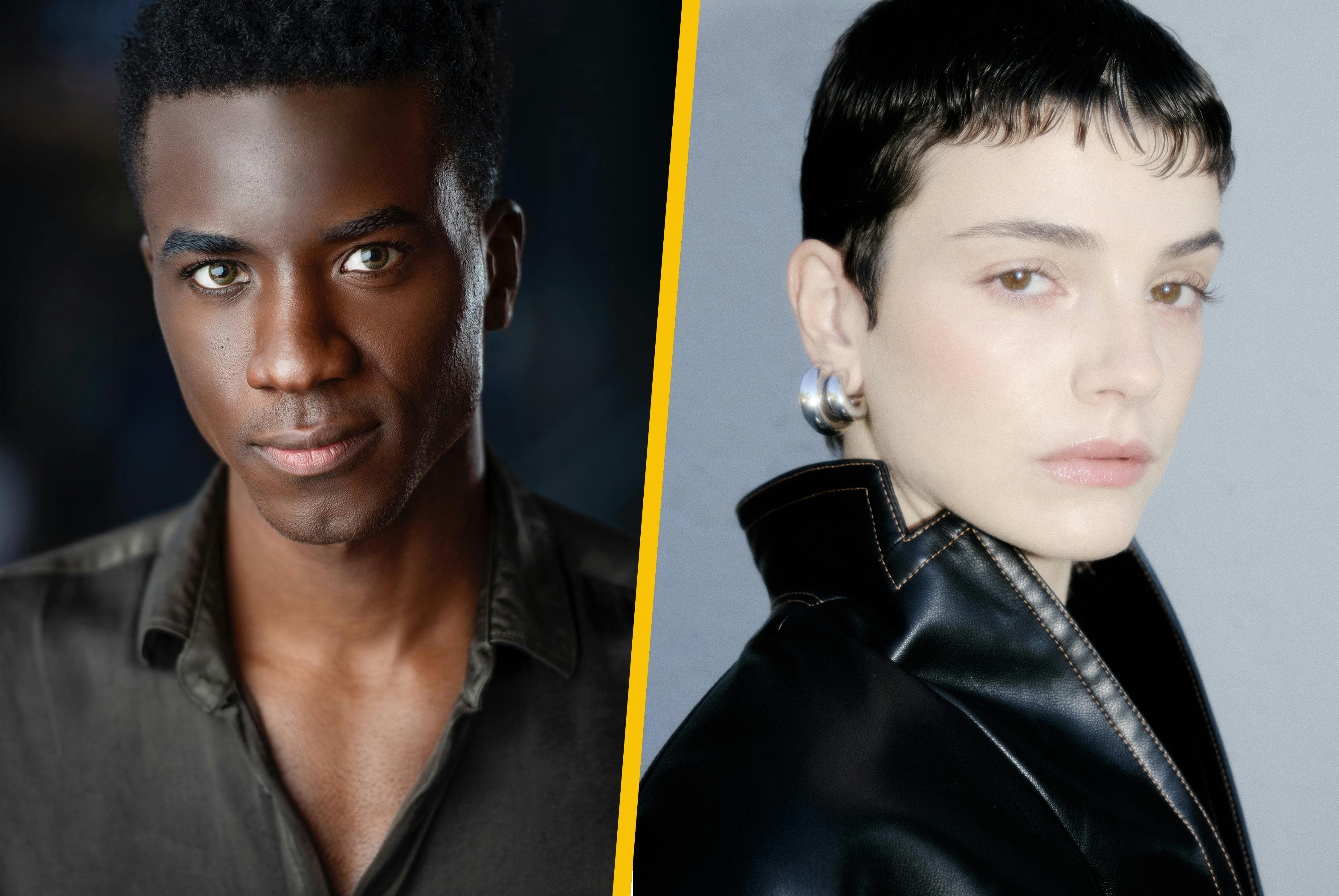 Side-by-side headshots for Karim Diané and Zoë Steiner