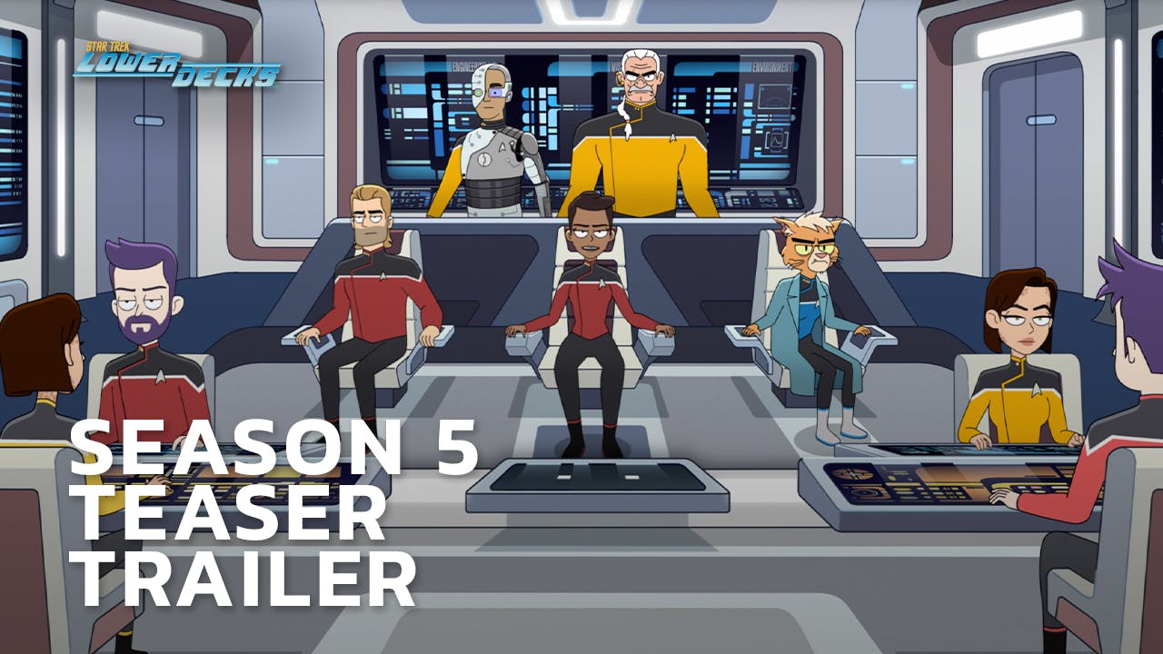 Star Trek: Lower Decks Season 5 Teaser Trailer featuring a ship helmed by Becky Freeman