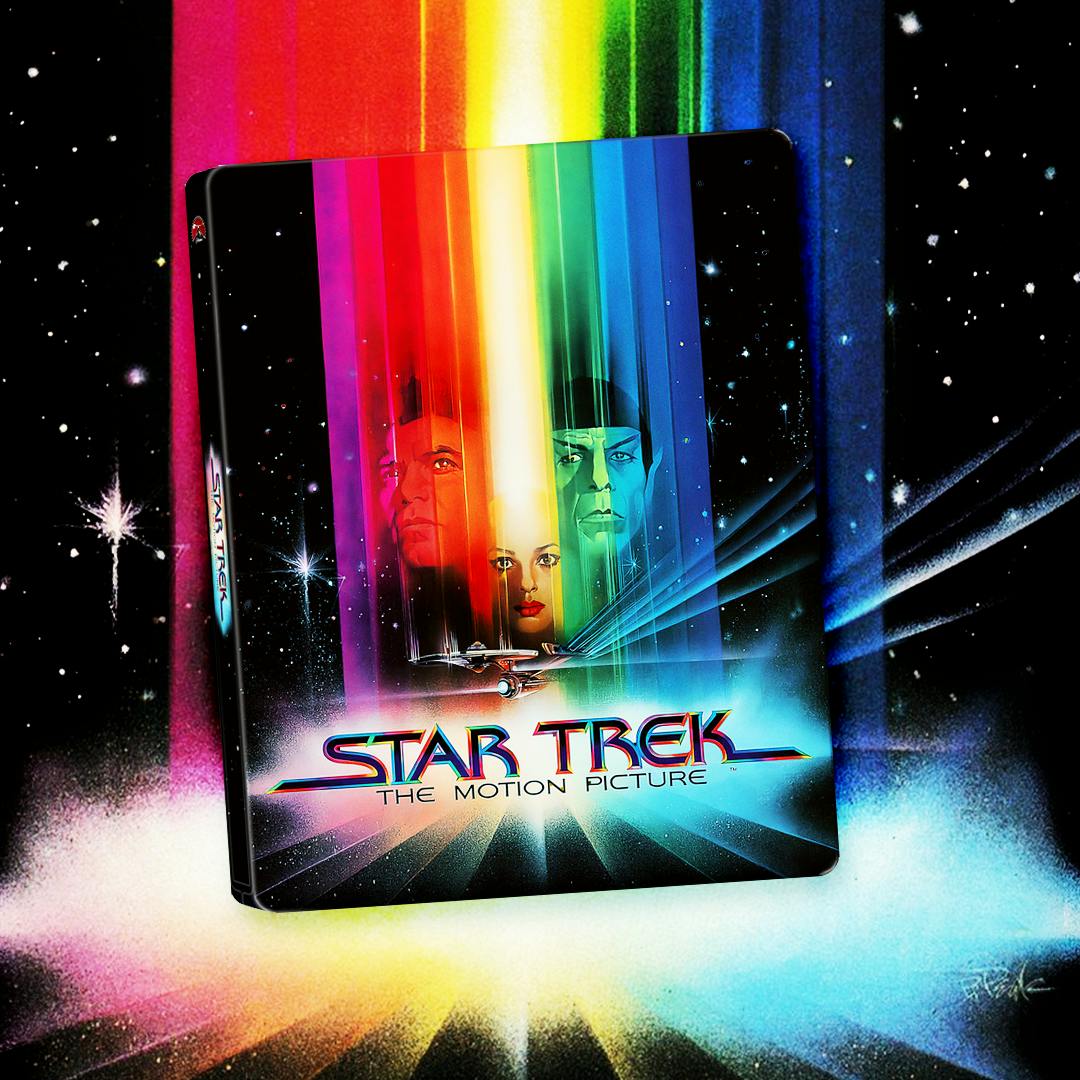 Stylized packshot of the 45th anniversary release of Star Trek: The Motion Picture