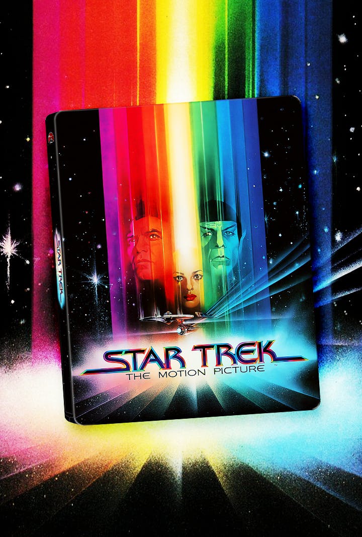 Stylized packshot of the 45th anniversary release of Star Trek: The Motion Picture