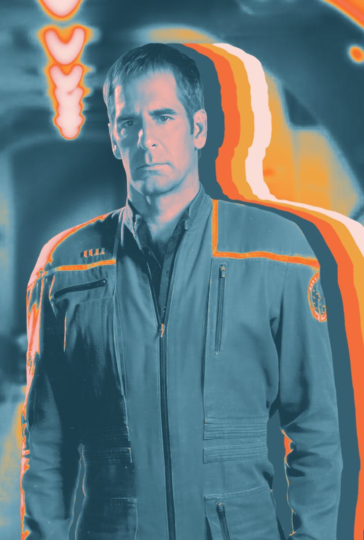 Stylized and filtered image of Captain Jonathan Archer