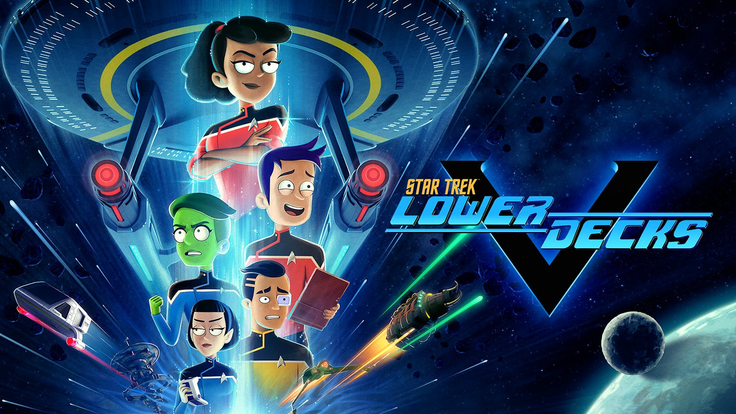 Star Trek: Lower Decks Season 5 promotional key art with title treatment