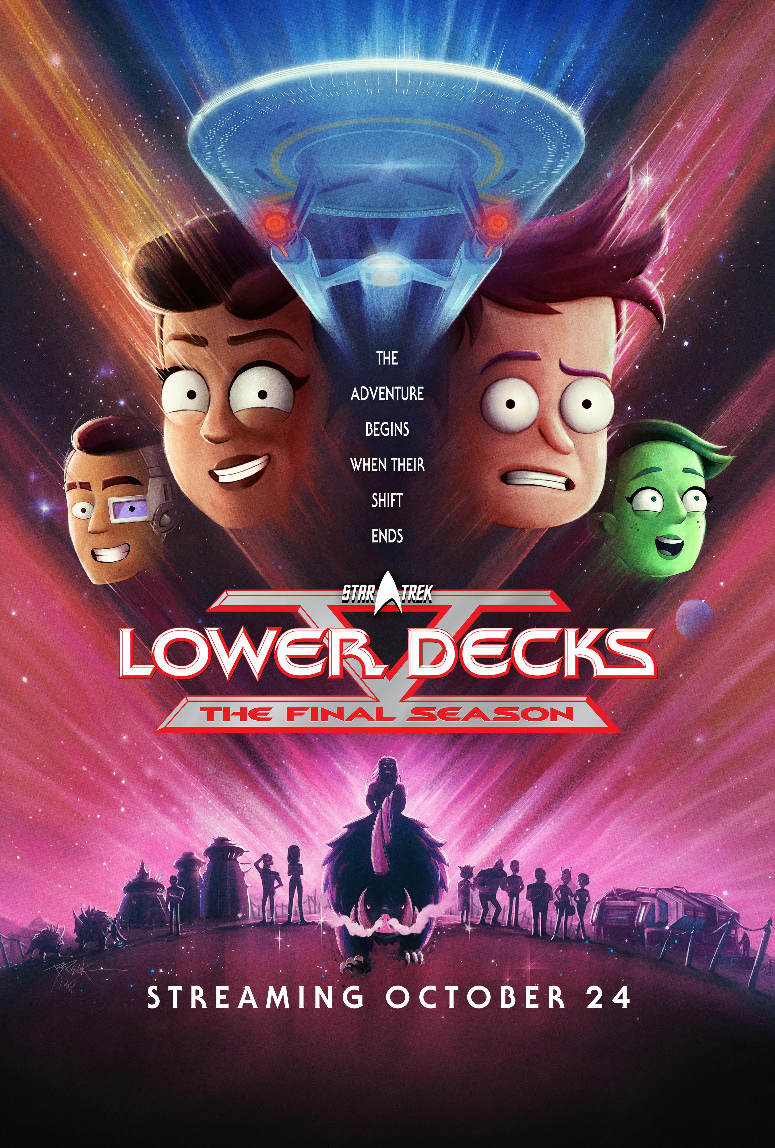 Star Trek: Lower Decks Season 5 homage poster of Star Trek V: The Final Frontier