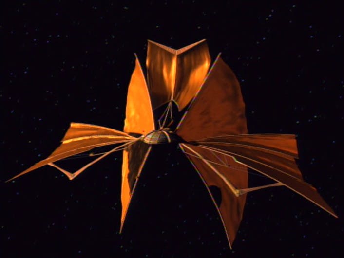 A lightship constructed by Ben and Jake Sisko in 'Explorers'